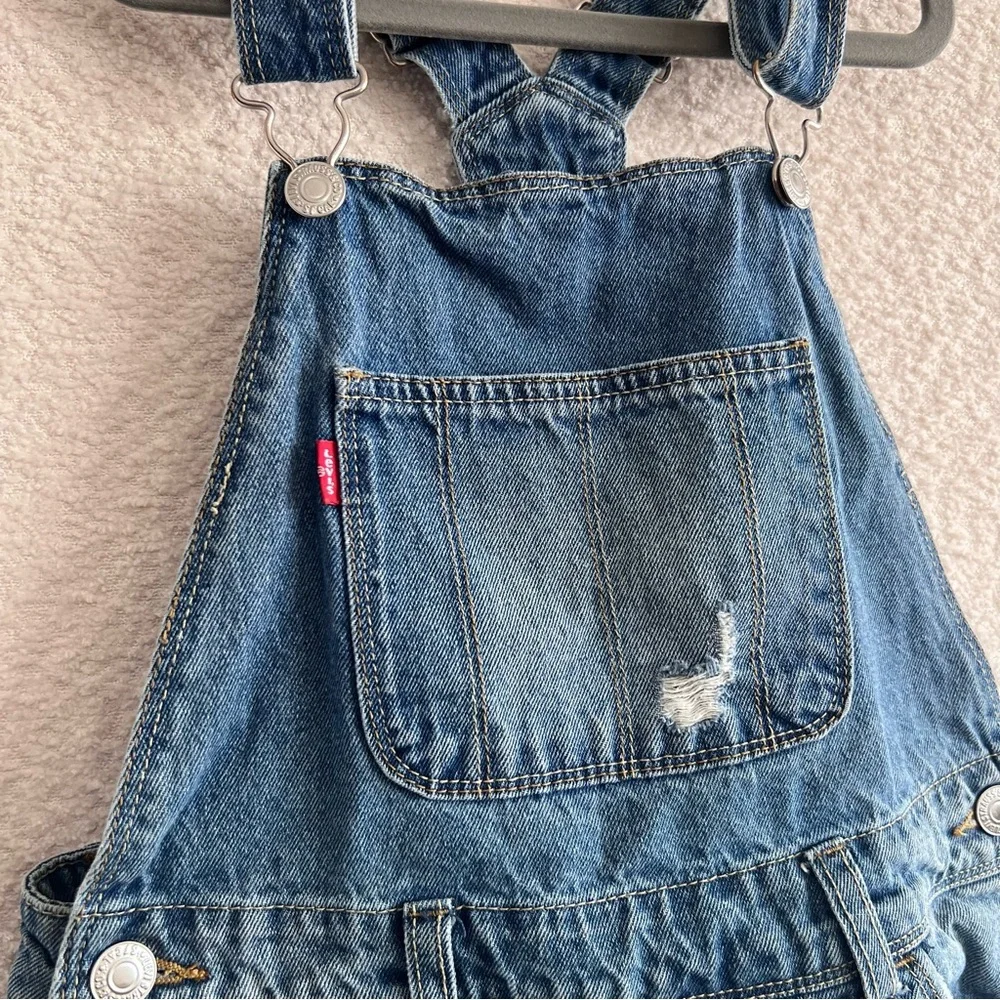 Levi’s‎ Kids Girls Blue Denim Shortalls Overalls 100% Cotton Size 10 Regular